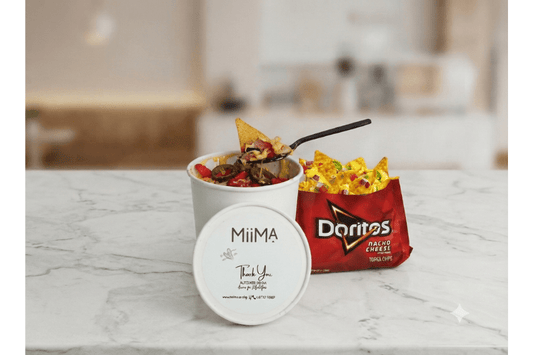 Doritos Snack with lettuce, capsicum and cheese sauce | سناك دوريتوس - MiiMA