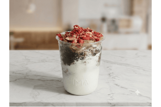 Vine Leaves Fatteh with yogurt, labneh and pomegranate | فتة ورق العنب - MiiMA